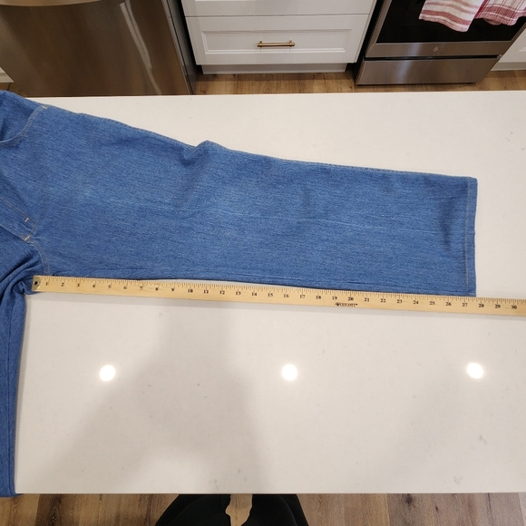 Wrangler Rugged Wear Jeans Men’s 36x30 (Fits36x28) Blue Baggy Leg Denim Workwear - Picture 10 of 12